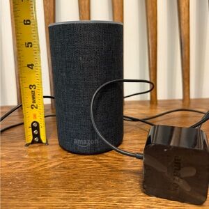 Amazon Echo Smart Speaker with Alexa – Charcoal Fabric
Description
